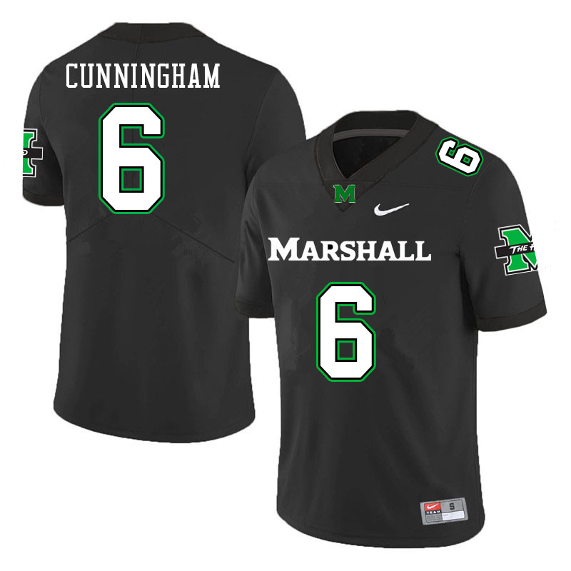 Men #6 Cade Cunningham Marshall Thundering Herd College Football Jerseys Sale-Black